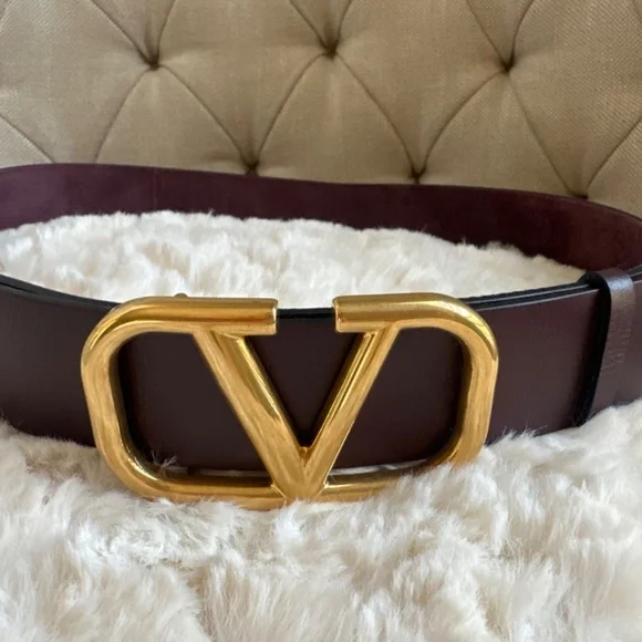 Valentino Garavani Suede VLOGO Belt - 75 / S - Picture 5 of 7